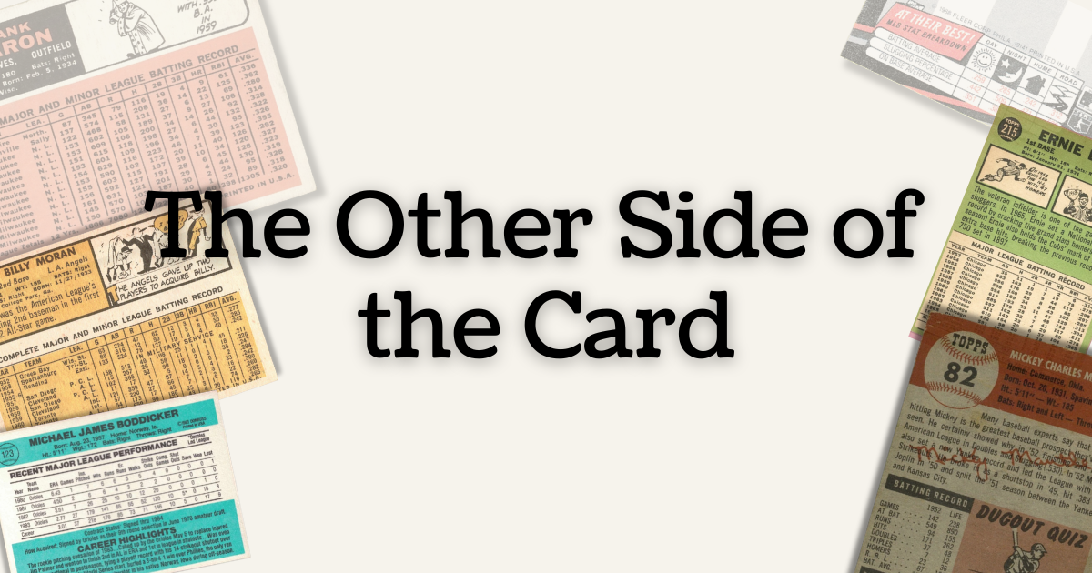 The Other Side of the Card