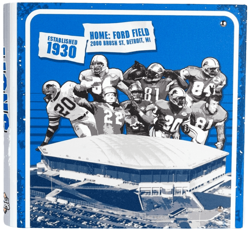 Detroit Lions Team Binder