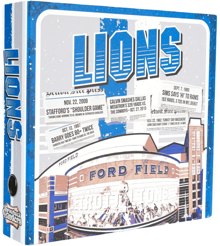 Detroit Lions Team Binder