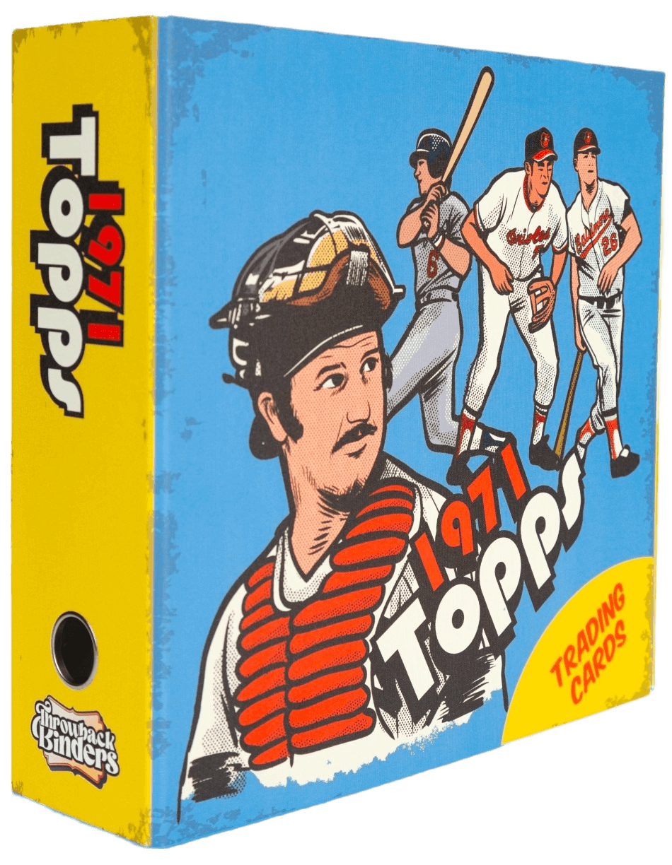 topps baseball card binder Baseball Card Binder - 9 Pocket Album /w Zipper - 360 Side Loading Sleeves Book for Baseball Trading Cards - 3D PU Leather /w Vintage Design